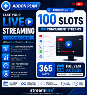 100-slots-addon-365-days 100 Extra Concurrent Streams Annual - Video Streaming Service