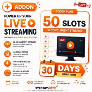 Video Streaming Service – 50 Concurrent Streams Add-on (Monthly)
